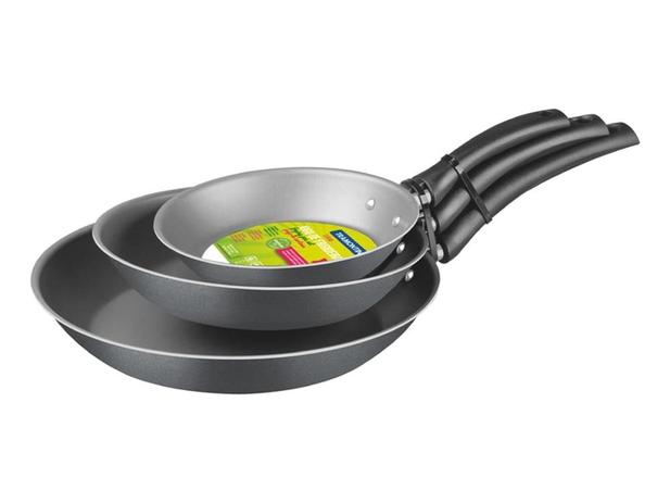 Jogo de frigideiras 3 pc turim cinza sortidos de alu com reves estimento antiaderente tramontina Menor preço em Jogo de frigideiras 3 pc turim cinza sortidos de alu com reves estimento antiaderente tramontina
