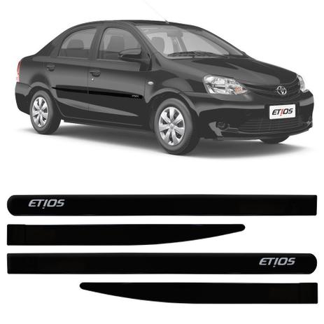 Jogo de Friso Lateral Etios 2013 a 2019 ABS Preto Infinito - Sean car é boa?