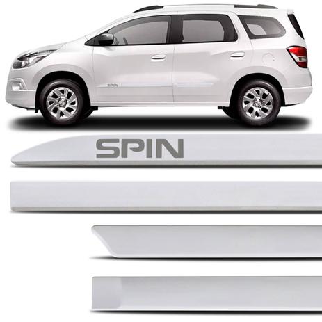 Jogo de Friso Lateral Facão Spin 2012 a 2019 Branco Summit com Grafia Tipo Borrachão - Zp Menor preço em Jogo de Friso Lateral Facão Spin 2012 a 2019 Branco Summit com Grafia Tipo Borrachão - Zp