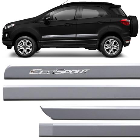 Jogo de Friso Lateral Ford Ecosport 2013 a 2018 Prata Lunar Grafia Cromada Alto Relevo - Nk brasil Menor preço em Jogo de Friso Lateral Ford Ecosport 2013 a 2018 Prata Lunar Grafia Cromada Alto Relevo - Nk brasil