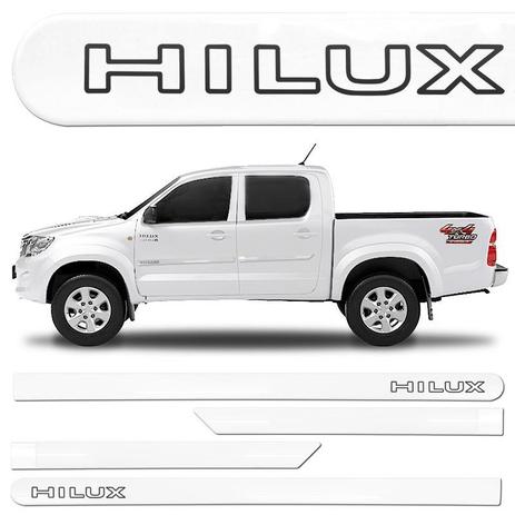 Jogo de Friso Lateral Hilux 2016/.. Branco Polar - Sean car Menor preço em Jogo de Friso Lateral Hilux 2016/.. Branco Polar - Sean car