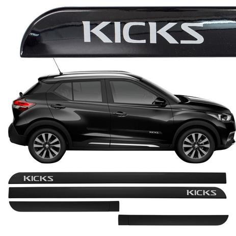 Jogo de Friso Lateral Kicks 2017 a 2019 Preto Premium - Sean car Menor preço em Jogo de Friso Lateral Kicks 2017 a 2019 Preto Premium - Sean car