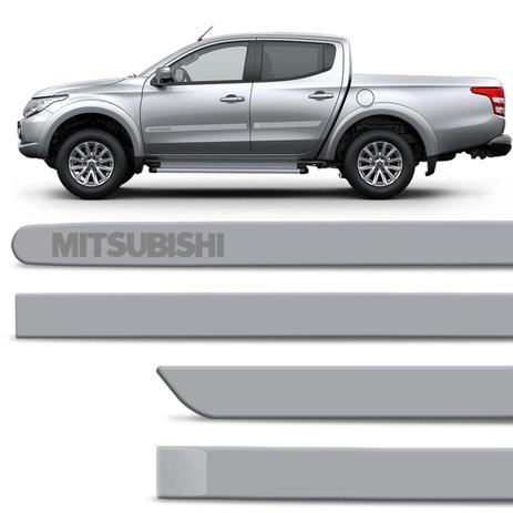 Jogo de Friso Lateral L200 TR4 10 a 18 ASX 10 a 18 Outlander 08 a 18 Prata Tecno Tipo Borrachão - Zp Menor preço em Jogo de Friso Lateral L200 TR4 10 a 18 ASX 10 a 18 Outlander 08 a 18 Prata Tecno Tipo Borrachão - Zp