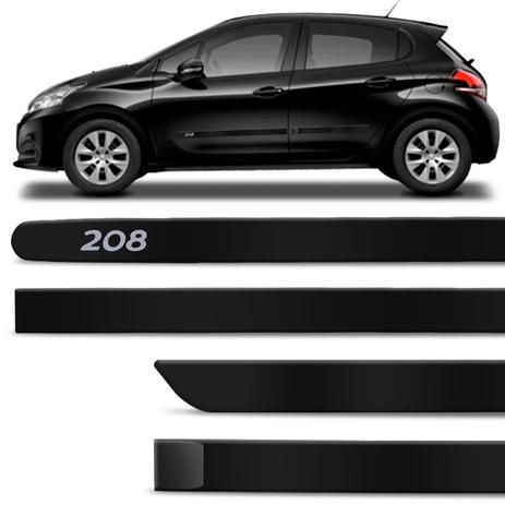 Menor preço em Jogo De Friso Lateral Peugeot 208 2013 A 2017 Preto Perla Nera Cor Original Grafia Dupla Face - Zp