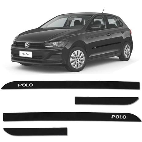 Jogo de Friso Lateral Polo 2018 2019 Preto Ninja Facão - Sean car Menor preço em Jogo de Friso Lateral Polo 2018 2019 Preto Ninja Facão - Sean car