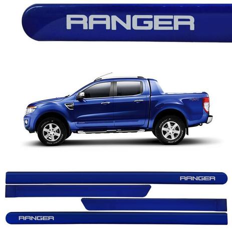 Jogo de Friso Lateral Ranger CD 2013/2017 Azul Aurora - Sean car Menor preço em Jogo de Friso Lateral Ranger CD 2013/2017 Azul Aurora - Sean car