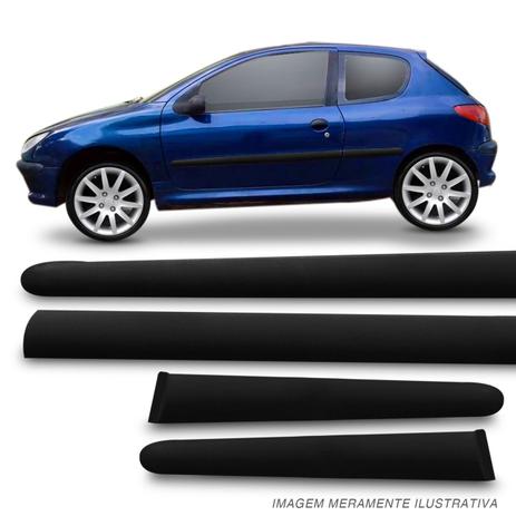 Jogo de Friso Lateral Tipo Borrachão Peugeot 206 00 a 10 Preto 2 Portas Modelo Original Sem Grafia - Sanfil é ruim? Jogo de Friso Lateral Tipo Borrachão Peugeot 206 00 a 10 Preto 2 Portas Modelo Original Sem Grafia - Sanfil é boa?