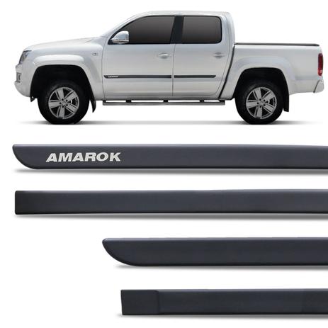 Jogo de Friso Lateral Tipo Borrachão Volkswagen Amarok Preto Fosco Grafia Personalizada - Inbraca Menor preço em Jogo de Friso Lateral Tipo Borrachão Volkswagen Amarok Preto Fosco Grafia Personalizada - Inbraca