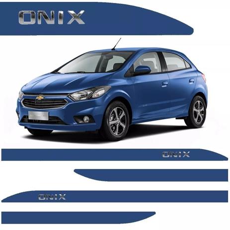 Jogo de Frisos Laterais SLIM Onix Azul Infinity c/ Nome Cromado Alto Relevo - Flash Menor preço em Jogo de Frisos Laterais SLIM Onix Azul Infinity c/ Nome Cromado Alto Relevo - Flash