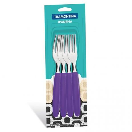 Jogo de Garfos de Mesa Inox 12 Peças Ipanema Tramontina 23362990 Roxo é boa?