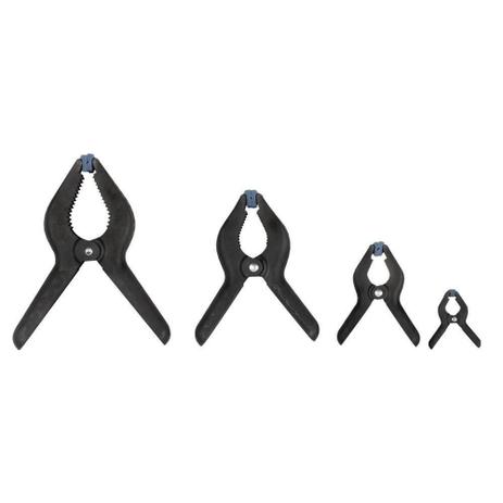 Jogo de grampos de nylon 100 mm com 4 peças - 7354 - Brasfort Menor preço em Jogo de grampos de nylon 100 mm com 4 peças - 7354 - Brasfort