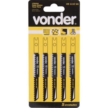 Jogo de lâminas para serra tico tico 100 mm 10 dentes com 05 peças - Vonder é boa?