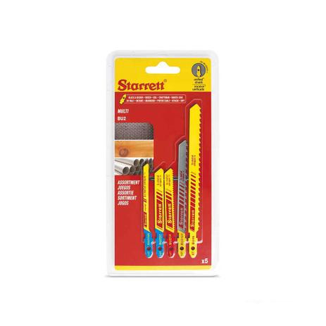Jogo de lâminas para serra tico tico BU2 com 5 peças Starret - Starrett Menor preço em Jogo de lâminas para serra tico tico BU2 com 5 peças Starret - Starrett