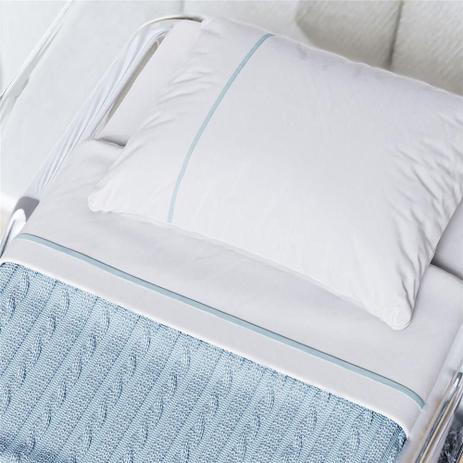 Jogo de Lençol Berço Maternidade Requinte Azul Grão de Gente - Lençol para  Berço - Magazine Luiza