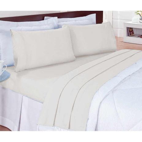 Menor preço em Jogo de Lençol Casal Trajanus 04 Peças 100 Algodão 180 Fios - Palha - Sina