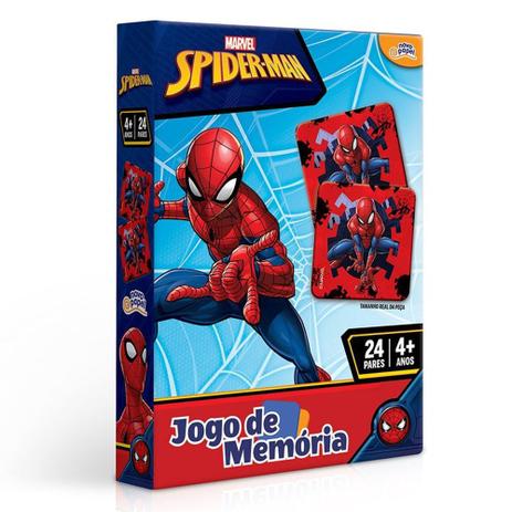 Jogo De Memoria Homem Aranha 24 Pares 8016 - Toyster Menor preço em Jogo De Memoria Homem Aranha 24 Pares 8016 - Toyster