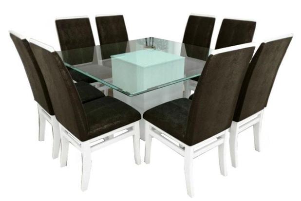 Jogo De Mesa Quadrada Milão Com 8 Cadeiras Milão Móveis Tradição Menor preço em Jogo De Mesa Quadrada Milão Com 8 Cadeiras Milão Móveis Tradição