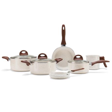 Jogo de Panelas 6 Peças Ceramic Life Smart Plus Vanilla Brinox é boa?