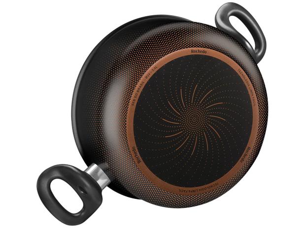 Jogo de Panelas Antiaderente 2,4mm Rochedo Inova - Preto 4 peças