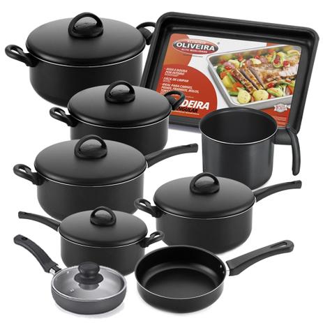 Jogo de Panelas Kit com 9 Peças Frigideira Caçarola Fervedor - Estamparia Menor preço em Jogo de Panelas Kit com 9 Peças Frigideira Caçarola Fervedor - Estamparia