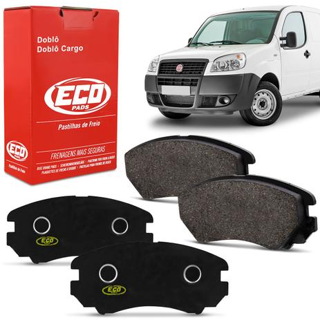 Menor preço em Jogo de Pastilha de Freio Dianteira Fiat Doblo Cargo 1.3 1.6 1.8 2001 a 2016 Ecopads