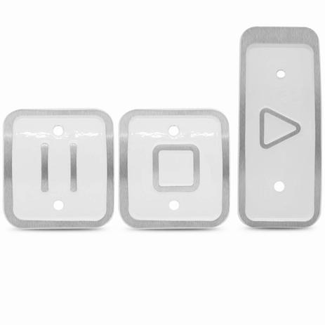 Jogo de Pedaleiras Esportivas Shutt Play W Branco Tuning Universal em Alumínio Injetado Menor preço em Jogo de Pedaleiras Esportivas Shutt Play W Branco Tuning Universal em Alumínio Injetado