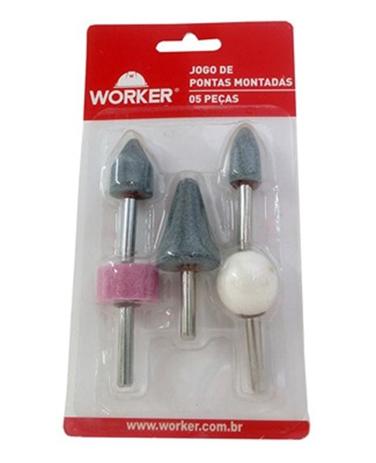 Jogo de Ponta Montada 5 peças Haste 1/4” Worker Menor preço em Jogo de Ponta Montada 5 peças Haste 1/4” Worker