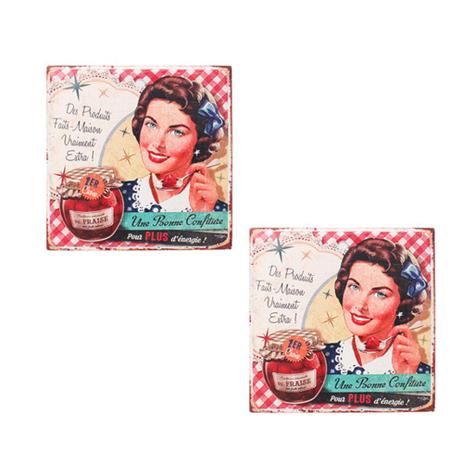 Jogo de porta copos em cerâmica Multiart bonne 2 peças 11x11cm é boa?