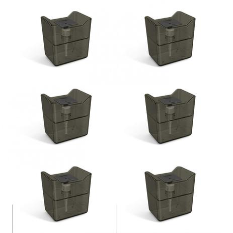 Jogo de Porta Detergente com Dispenser Translúcido 6 Peças 500ml Premium UZ Preto Menor preço em Jogo de Porta Detergente com Dispenser Translúcido 6 Peças 500ml Premium UZ Preto