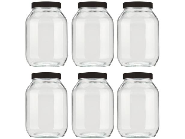 Jogo de Potes de Vidro Invicta com Tampa Redondo - 1,3L Eco 6 Peças Menor preço em Jogo de Potes de Vidro Invicta com Tampa Redondo - 1,3L Eco 6 Peças