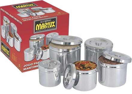 Jogo de Potes para Mantimentos 5 peças - Marlux é boa?