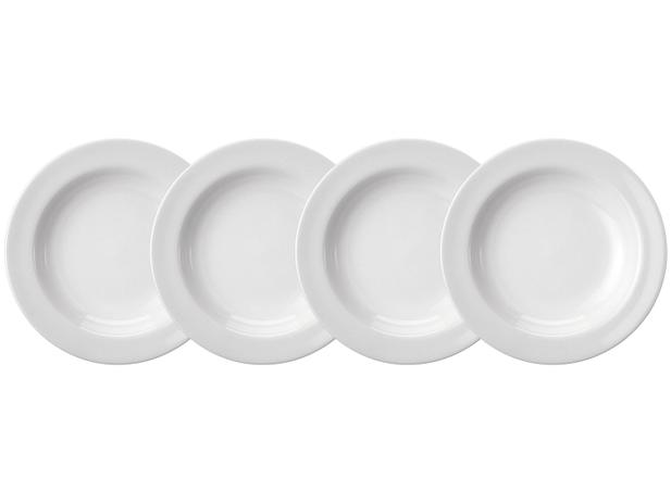 Jogo de Pratos de Porcelana Redondo Branco Fundo - Schmidt Basic 07820023007003058 4 Peças Menor preço em Jogo de Pratos de Porcelana Redondo Branco Fundo - Schmidt Basic 07820023007003058 4 Peças