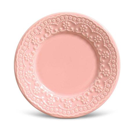 Jogo de Pratos de Sobremesa Porto Brasil Madeleine Rosa 6 Unidades Menor preço em Jogo de Pratos de Sobremesa Porto Brasil Madeleine Rosa 6 Unidades