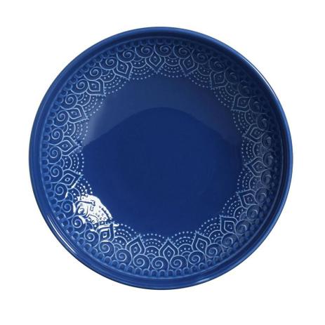 Jogo de Pratos Fundos Agra 6 Peças Azul Navy - Porto brasil Menor preço em Jogo de Pratos Fundos Agra 6 Peças Azul Navy - Porto brasil