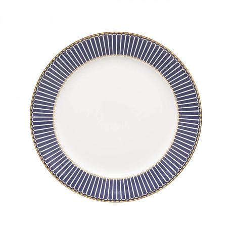 Jogo de Pratos Fundos Porcelana 6 Peças 20,5cm Alto Relevo Wolff Rojemac Branco/Azul/Dourado Menor preço em Jogo de Pratos Fundos Porcelana 6 Peças 20,5cm Alto Relevo Wolff Rojemac Branco/Azul/Dourado