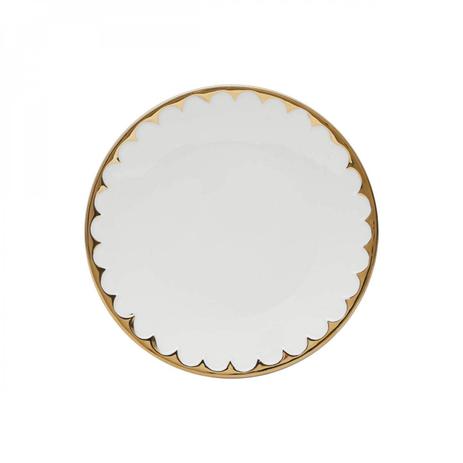 Jogo de Pratos Rasos Porcelana 6 Peças 19,5cm Egg Wolff Rojemac Branco/Dourado Menor preço em Jogo de Pratos Rasos Porcelana 6 Peças 19,5cm Egg Wolff Rojemac Branco/Dourado