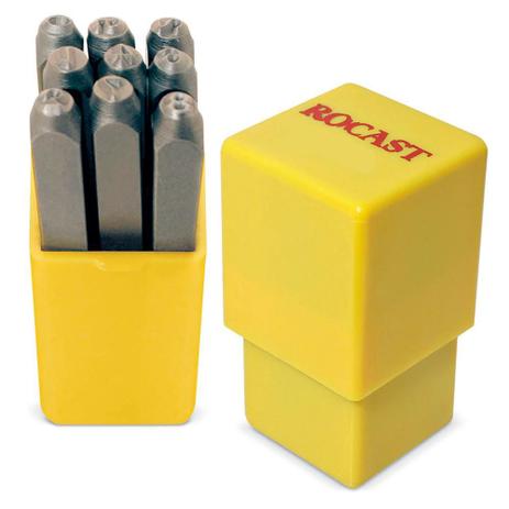 Jogo de Punção Numérico 9 peças 2,00mm 60,0002 ROCAST Menor preço em Jogo de Punção Numérico 9 peças 2,00mm 60,0002 ROCAST
