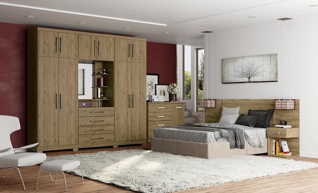 Jogo de Quarto Casal 10 Portas Viena - Rústico - Henn é boa?