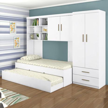 Jogo de Quarto Chiara 4 Peças - Roupeiro 2 portas, Módulo Aéreo e Cama com Auxiliar - Phoenix Baby Menor preço em Jogo de Quarto Chiara 4 Peças - Roupeiro 2 portas, Módulo Aéreo e Cama com Auxiliar - Phoenix Baby