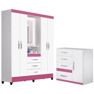 Jogo De Quarto Com Roupeiro Cômoda Capri 2 Pçs - Moval é boa?