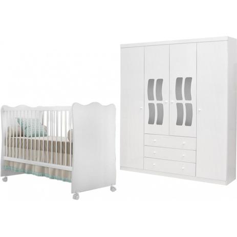Jogo de Quarto Infantil com Guarda Roupa 04 Portas Letícia e Berço Regulagem de Estrado Doce Sonho - Phoenix Baby Menor preço em Jogo de Quarto Infantil com Guarda Roupa 04 Portas Letícia e Berço Regulagem de Estrado Doce Sonho - Phoenix Baby