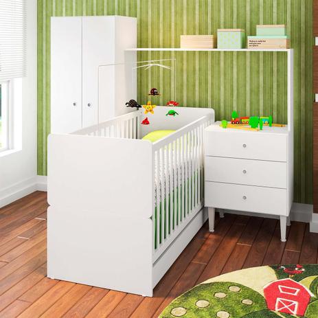 Jogo De Quarto Infantil Compacto Branco Art In Móveis Menor preço em Jogo De Quarto Infantil Compacto Branco Art In Móveis