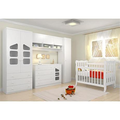 Jogo de Quarto Infantil Eloísa com Berço Lila Branco - Phoenix Baby - Fenix Menor preço em Jogo de Quarto Infantil Eloísa com Berço Lila Branco - Phoenix Baby - Fenix