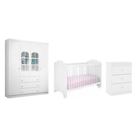 Jogo de Quarto Infantil Ternura com Guarda Roupa Pérola Branco - Peternella é ruim? Jogo de Quarto Infantil Ternura com Guarda Roupa Pérola Branco - Peternella é boa?