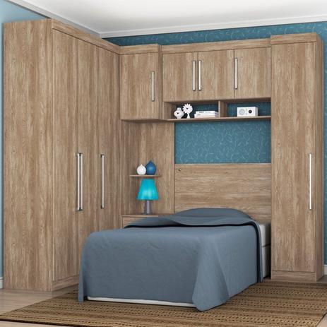 Jogo de Quarto Solteiro Modulado Modena CP12 Nogal - Demóbile é boa?