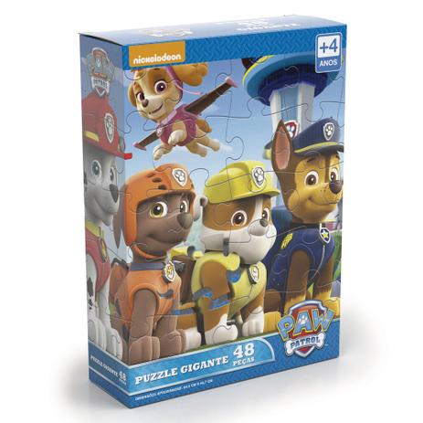 Jogo de Quebra-Cabeça - 48 peças - Gigante - Patrulha Canina - Modelo 2 - Grow Menor preço em Jogo de Quebra-Cabeça - 48 peças - Gigante - Patrulha Canina - Modelo 2 - Grow