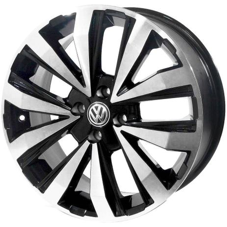 Jogo de Rodas Amarok Extreme Aro 17 x 7,0 4x100 ET38 R86 Volkswagen Preto Diamantado - Kr wheels Menor preço em Jogo de Rodas Amarok Extreme Aro 17 x 7,0 4x100 ET38 R86 Volkswagen Preto Diamantado - Kr wheels