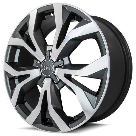 Jogo de Rodas Audi RS6 Aro 18 x 7,0 5x100 ET40 R35 Grafite Diamantado - KR Wheels Menor preço em Jogo de Rodas Audi RS6 Aro 18 x 7,0 5x100 ET40 R35 Grafite Diamantado - KR Wheels