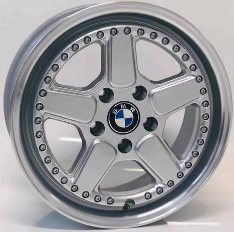 Menor preço em Jogo de Rodas BMW clássica Aro 17” 5X120 - M14 - HD (prata diamantada) - Krmai