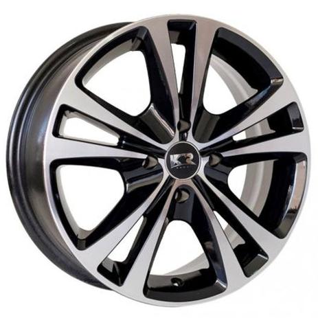 Jogo de Rodas Esportivas K34 Aro 14 x 6,0 4x100 ET40 Preto Diamantado - KR Wheels Menor preço em Jogo de Rodas Esportivas K34 Aro 14 x 6,0 4x100 ET40 Preto Diamantado - KR Wheels